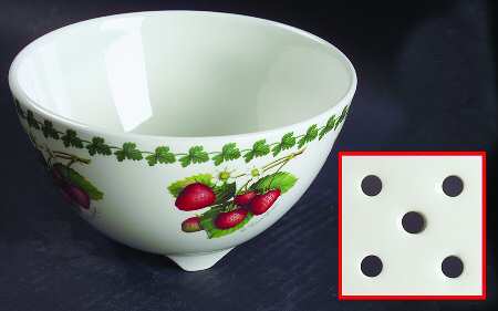 Strawberry Fair Fruit Drainer Bowl