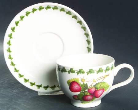 Strawberry Fair Traditional Breakfast Cup & Saucer Set