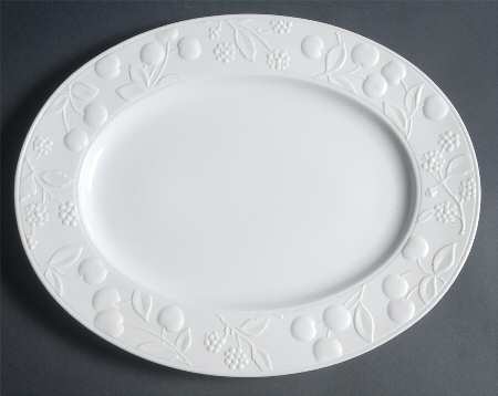 Snow Fruit 14" Oval Serving Platter