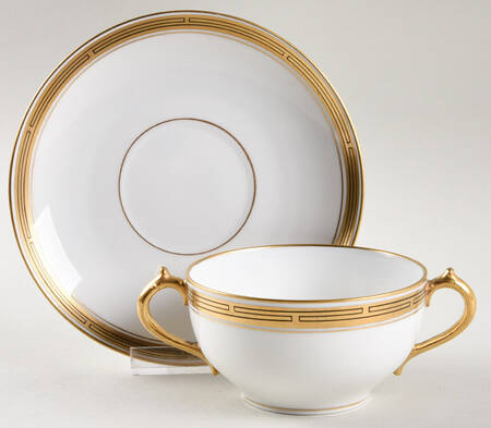 PIC45 Coupe Flat Bouillon Cup & Saucer