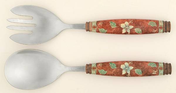 Mission Flower (2 Piece) Salad Set with Stainless Bowl