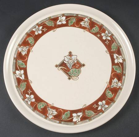 Mission Flower 12" Round Platter