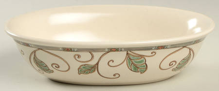 Mission Flower 8" Oval Vegetable Bowl