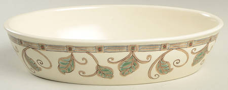 Mission Flower 10" Oval Baker by Pfaltzgraff