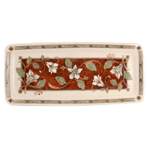 Mission Flower Rectangular Tray 11" by Pfaltzgraff