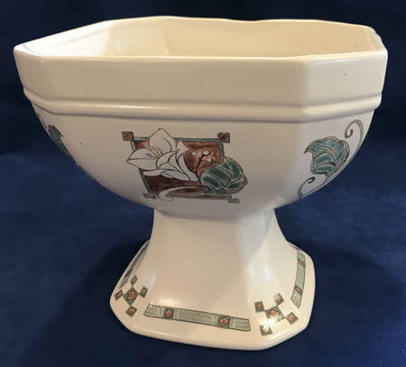 Mission Flower Round Compote (Height X Width)