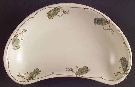 Mission Flower Crescent Salad Plate