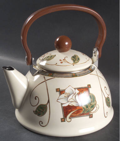 Mission Flower Individual Metal Kettle & Lid