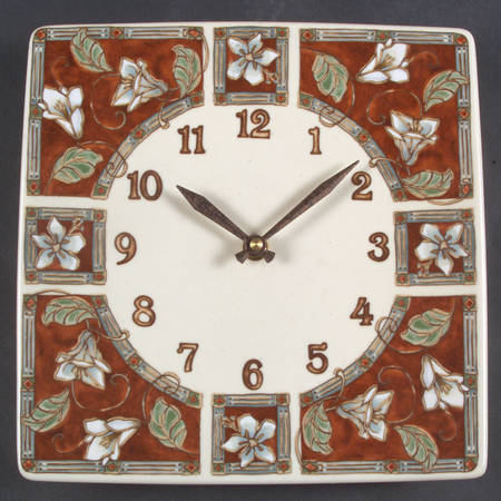 Mission Flower Hanging Wall Clock