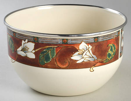 Mission Flower 6 7/8" Metal Bowl