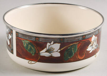Mission Flower 5 7/8" Metal Bowl