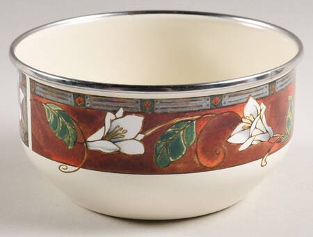 Mission Flower 5 3/4" Metal Bowl