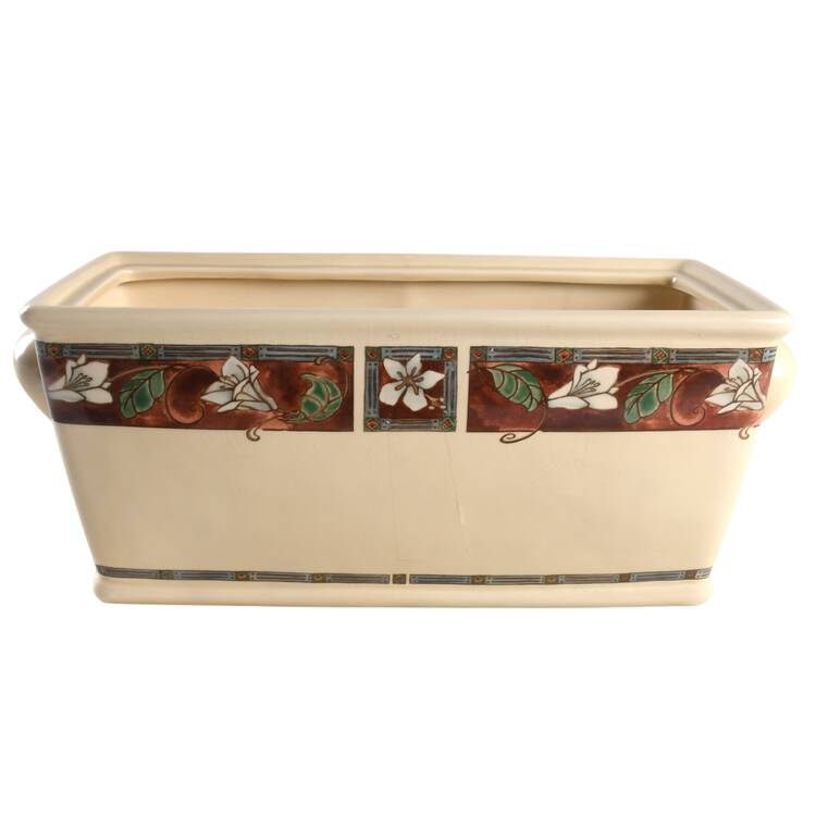 Mission Flower Bread Box No Lid