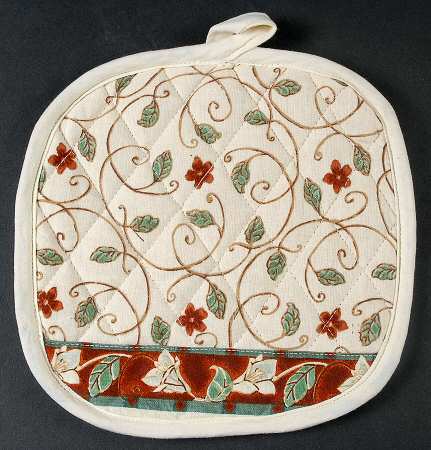 Mission Flower Cloth Potholder