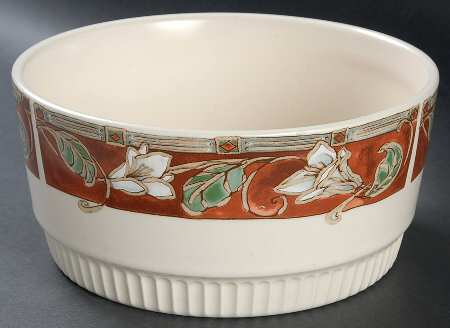 Mission Flower 7" Round Baker