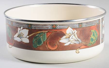 Mission Flower 7 1/4" Metal Bowl