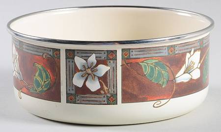 Mission Flower 5 3/4" Metal Bowl