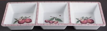 Delicious Melamine 3 Section Rectangular Tray by Pfaltzgraff