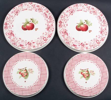 Delicious (Set/4) Tin Stove Covers-2 8" & 2 10" Round Covers