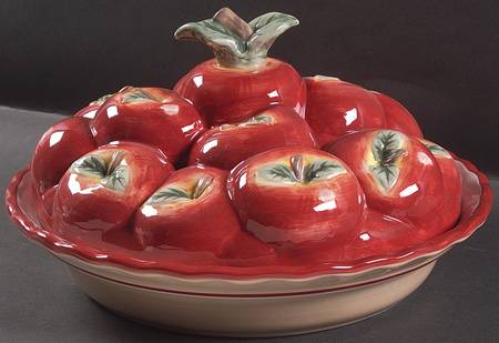 Delicious Pie Plate Safe with Ceramic Lid