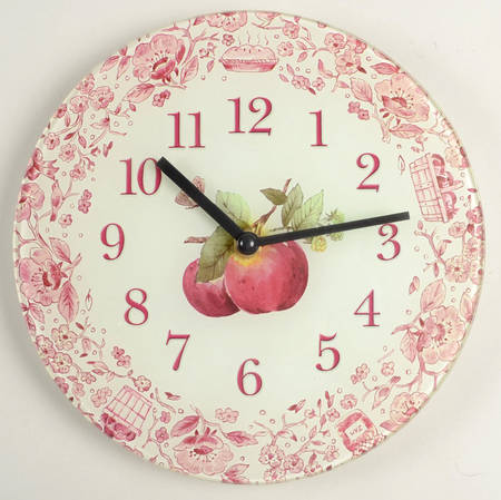 Delicious Tempered Glass Wall Clock