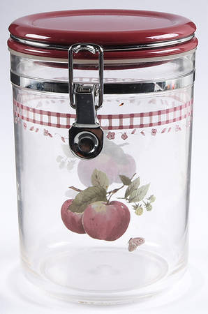 Delicious Large Acrylic Storage Jar with Hinged Lid