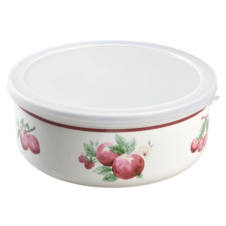 Delicious 6" Metal Bowl W/Plastic Lid by Pfaltzgraff