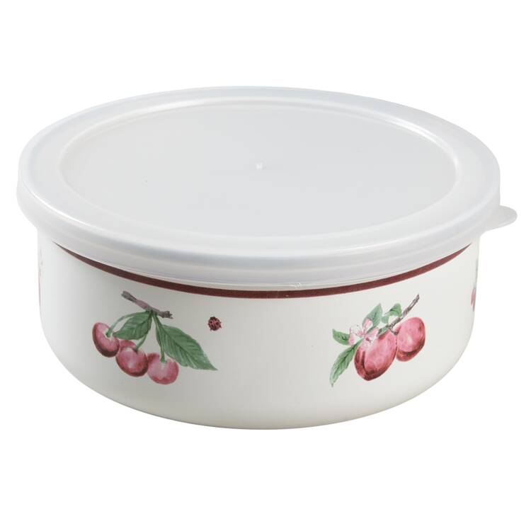Delicious 5" Metal Bowl W/Plastic Lid by Pfaltzgraff