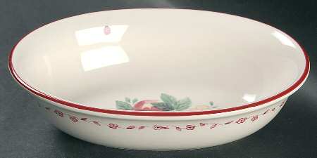 Delicious 8" Oval Vegetable Bowl