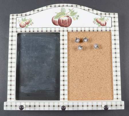 Delicious Wood Chalk/Bulletin Board Includes 4 Push Pins