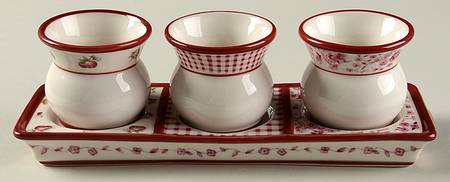 Delicious Candleholder-3 Votives w/Tray by Pfaltzgraff