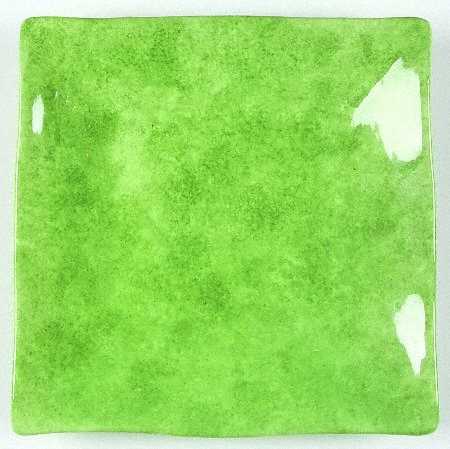 Onde Verde (Medium Green) Square Salad Plate