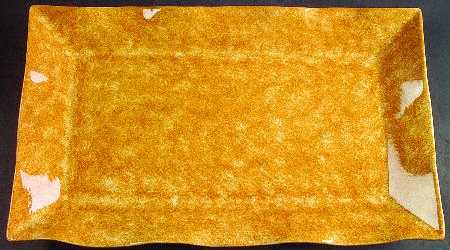 Onde Amber (Gold) 18" Rectangular Serving Platter