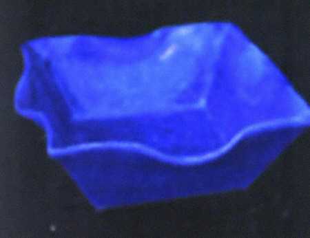 Onde Blu (Blue) 11" Square Vegetable Bowl