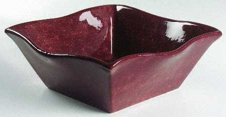Onde Terra (Rust Brown) 11" Square Vegetable Bowl