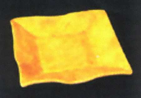 Onde Giallo (Yellow) Square Salad Plate