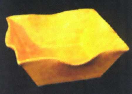 Onde Giallo (Yellow) 11" Square Vegetable Bowl