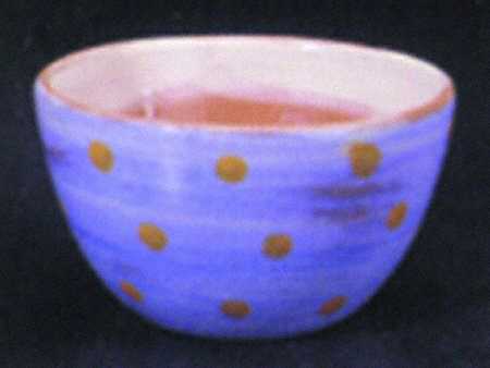 Stripes and Dots Blue Coupe Cereal Bowl