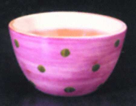 Stripes and Dots Red Coupe Cereal Bowl