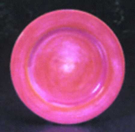 Stripes and Dots Red Salad Plate