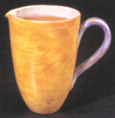 Stripes and Dots Yellow 48 Oz Pitcher