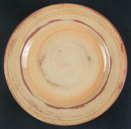 Stripes and Dots Yellow Salad Plate