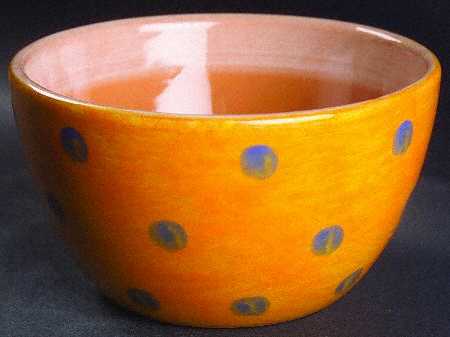 Stripes and Dots Yellow Coupe Cereal Bowl