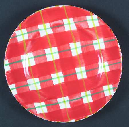 Coquette Red Accent Salad Plate