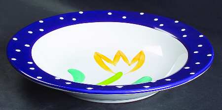 Coquette Yellow Individual Dinner/Pasta Bowl
