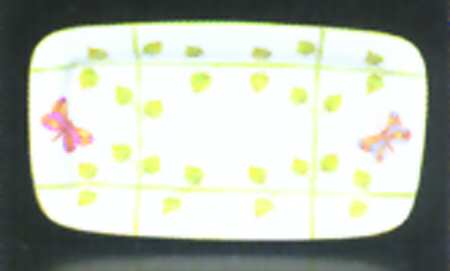 Butterfly Arbor 17" Rectangular Serving Platter