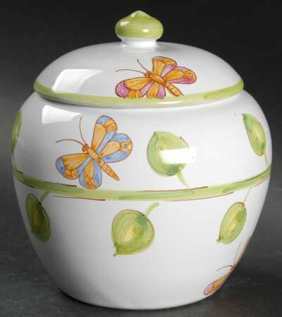 Butterfly Arbor Sugar Bowl & Lid