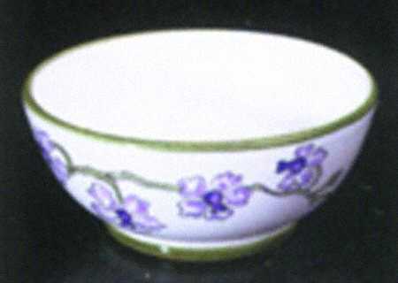 Orchid Garden Lilac Coupe Cereal Bowl