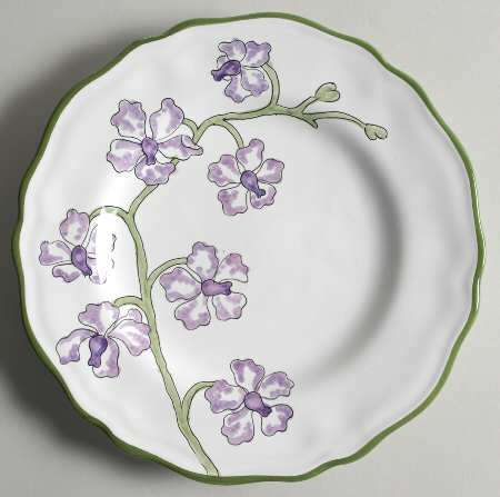 Orchid Garden Lilac Salad Plate