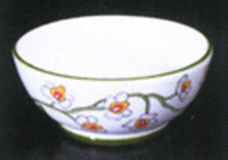 Orchid Garden Yellow Coupe Cereal Bowl